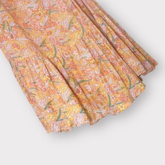 RACHEL ZOE Floral Print Off The Shoulder Drop Waist Dress Size Medium - Picture 4 of 8